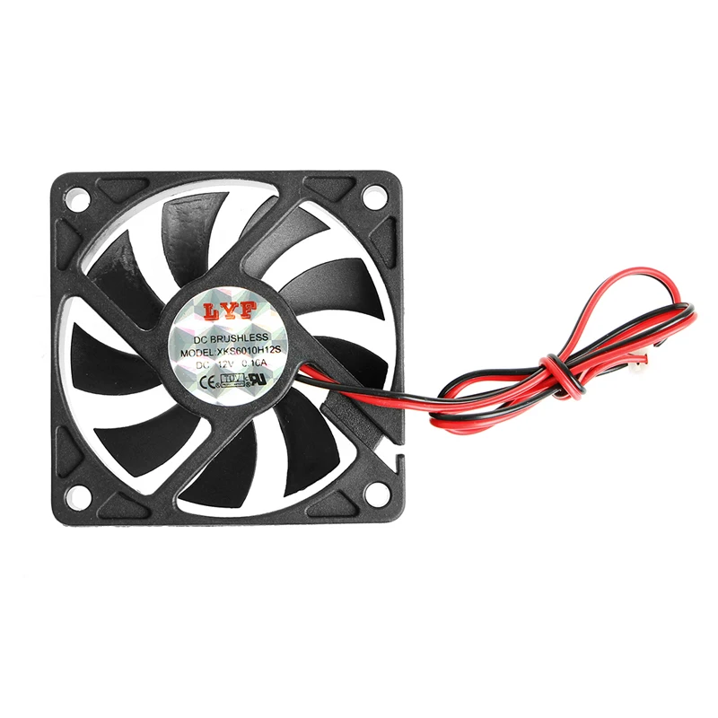 3200RPM Cooling Fan 6010 mm Sleeve Bearing 6cm XKS6010H12S 60X60X10mm 12V for DC Brushless Miner Cooler CPU Fans 2Pin