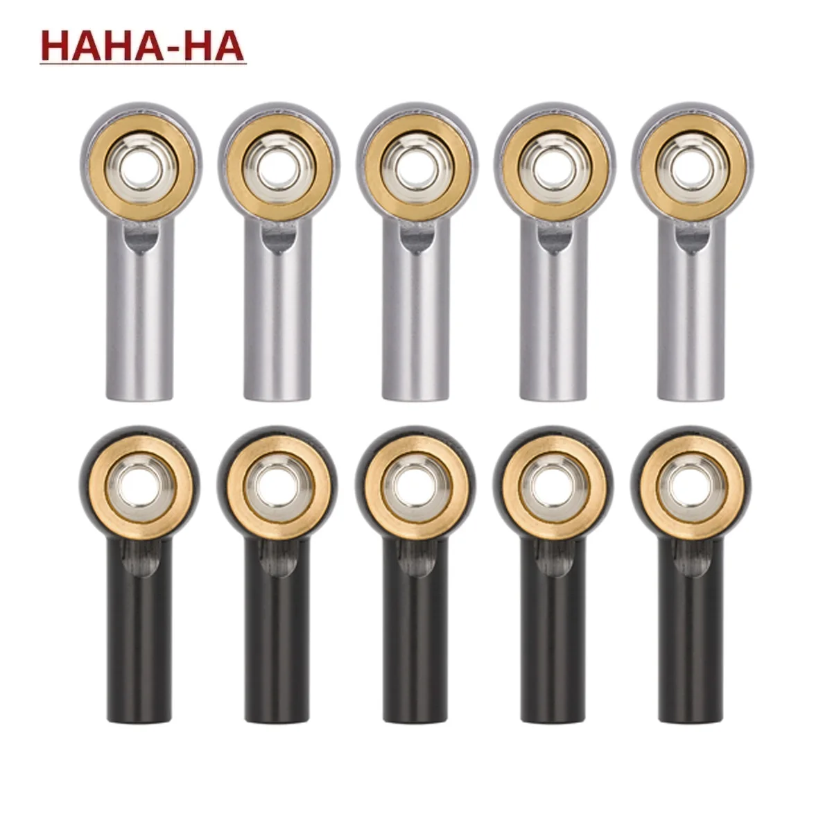 

10Pcs Aluminum Alloy M2.5 Link Tie Rod End Ball Joint for 1/10 RC Crawler Axial SCX10 D90 D110 Tamiya CC01