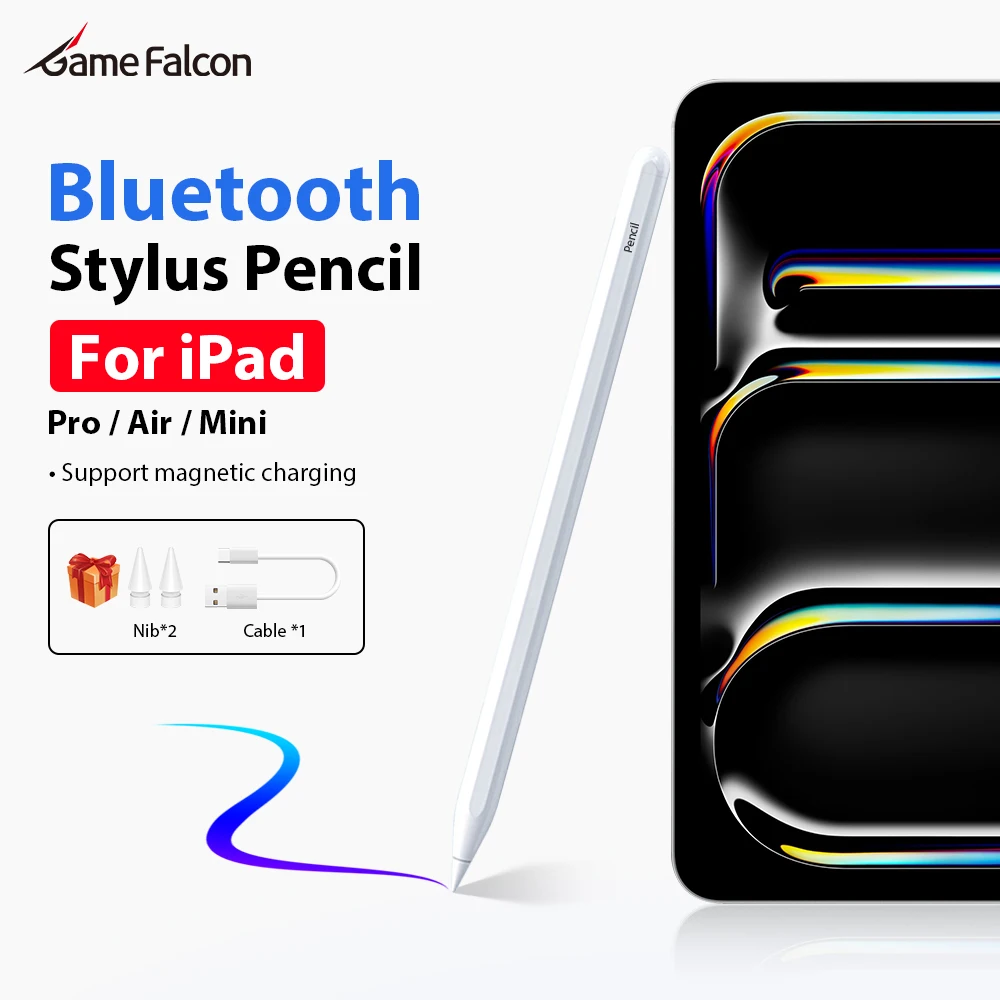 For Apple Pencil For iPad Air 11 M4 M3 M2 5 4 Pro 13 M5 12.9 A16 Stylus Pen 10 9 10th 9th Gen Mini 7 6 2026 Bluetooth Touch Pens