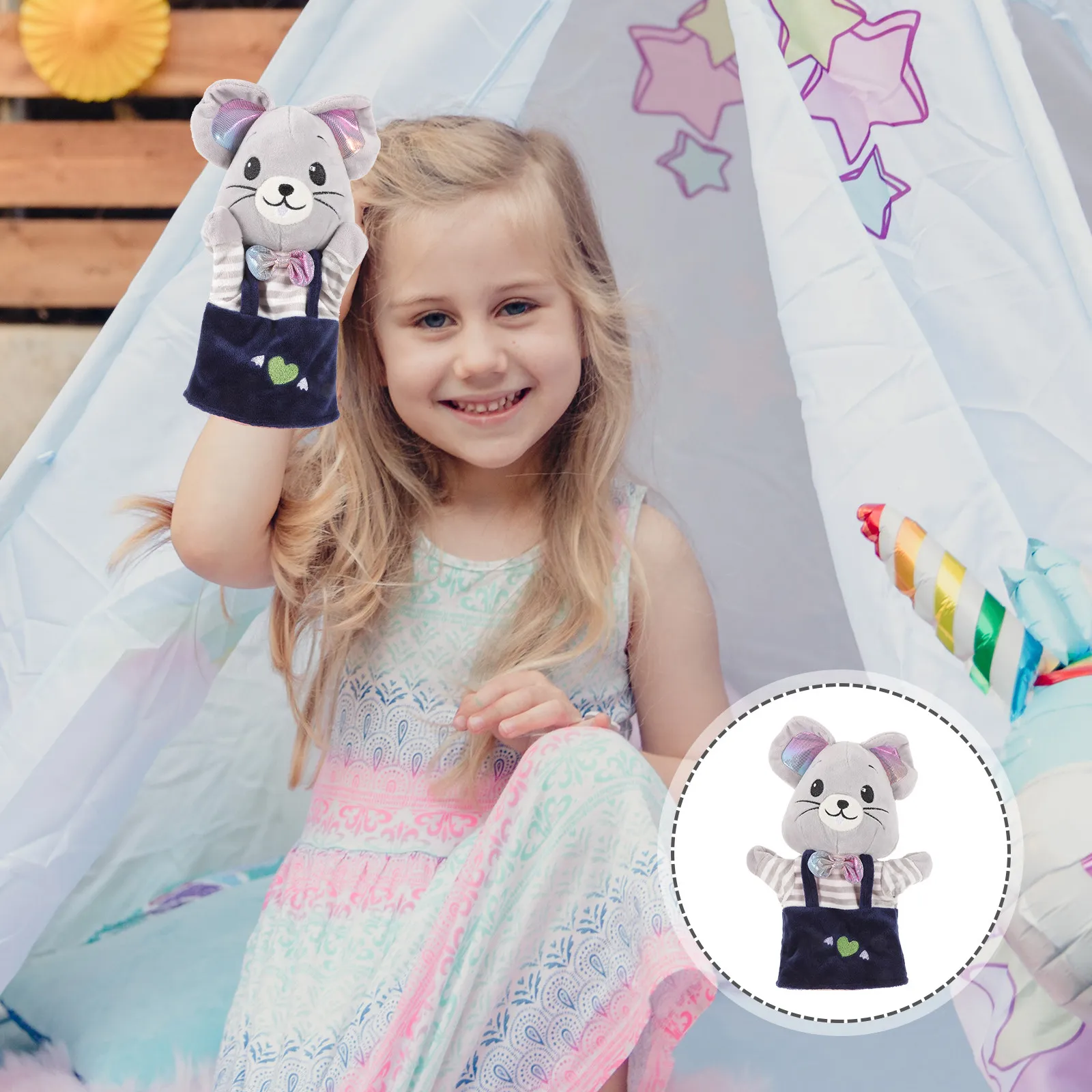 

Cute Mouse Hand Puppet Improve Emotional Communication Between Parents Children Perfect Gift Birthday Educational Puppets