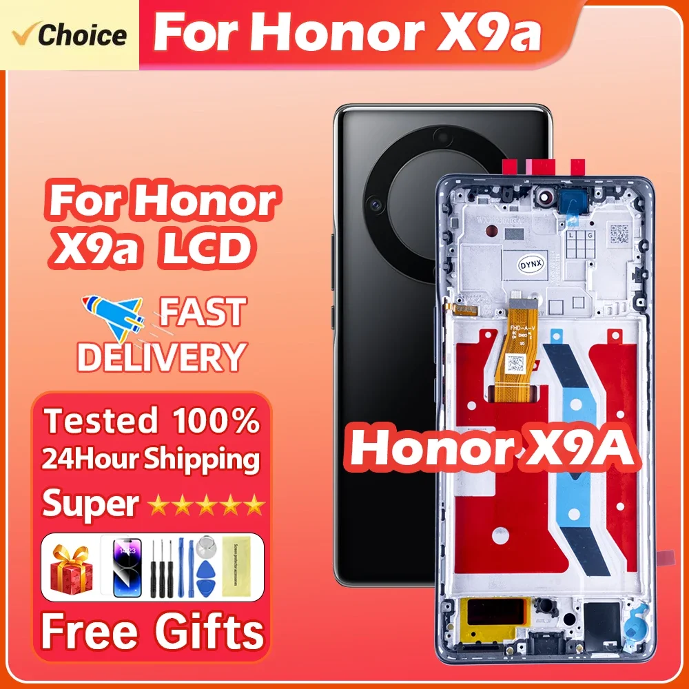 For HUAWEI Honor X9a 6.67\'\'For HonorX9a RMO-NX1 LCD Display Touch Screen Digitizer Assembly Replacement