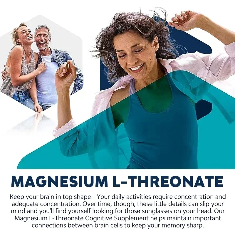 Top Factories Magnesium L-Threonate - Improve Memory, Cognition, Stress Relief and Sleep Quality