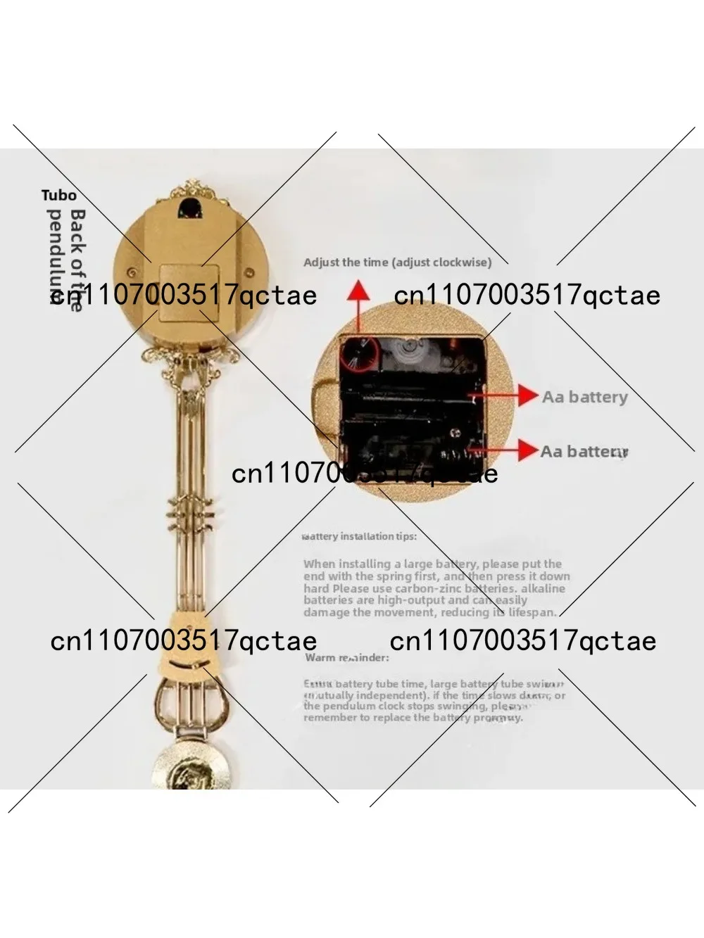 European Swing Clock Floor Clock Pendulum