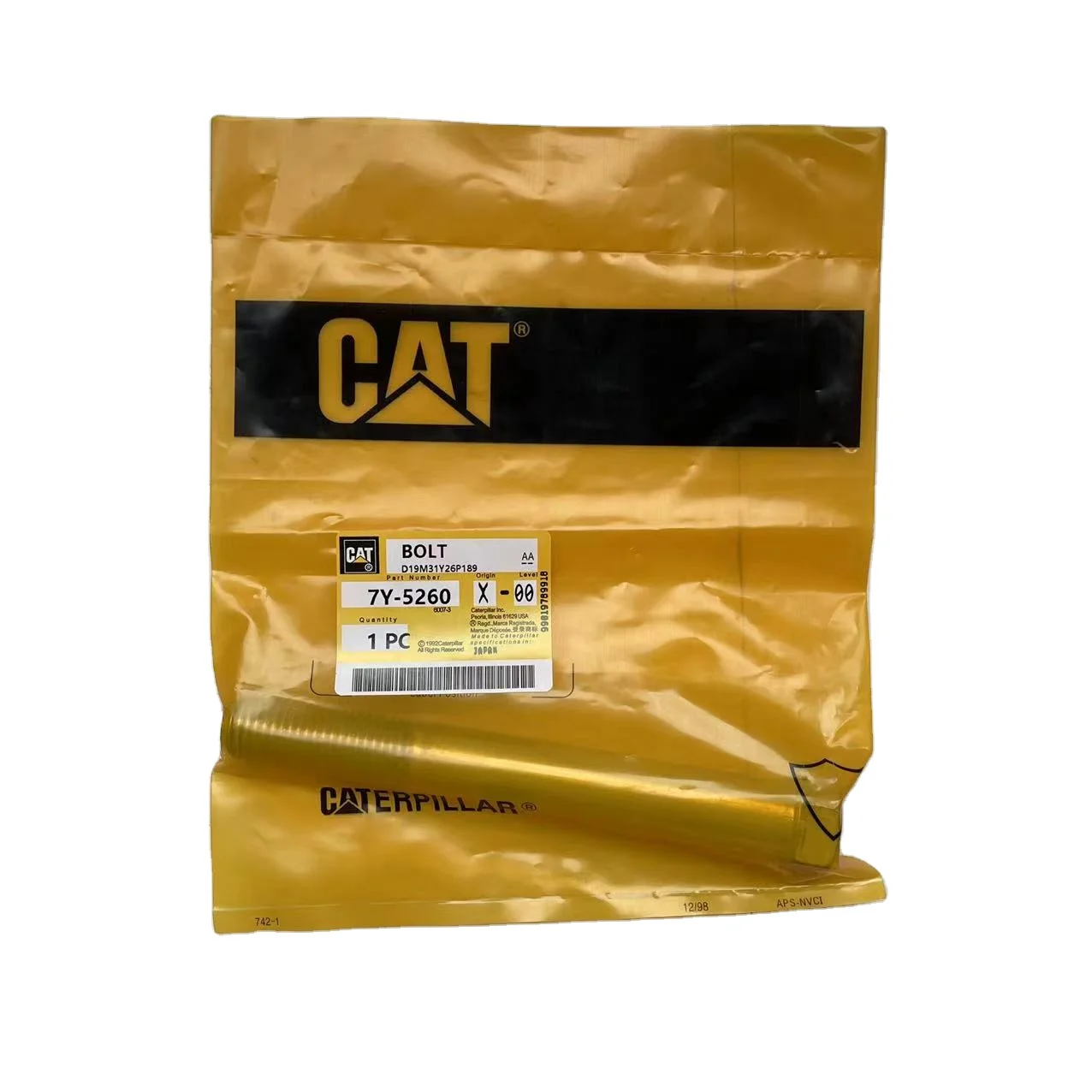 High quality 7Y5260 BOLT fit CAT with stock available and fast delivery for cat