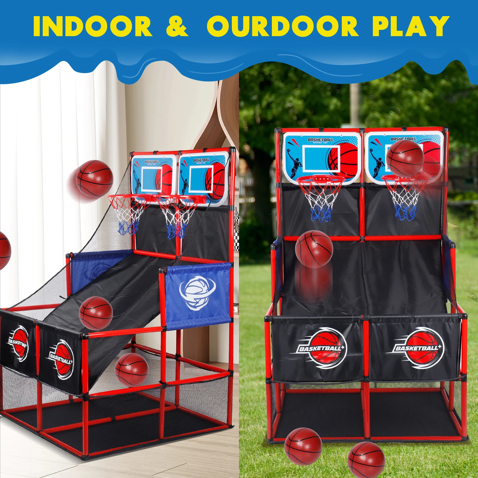 MQUDUO ชุดเกมบาสเก็ตบอลอาร์เคด - Basketball Arcade Game บทวิจารณ์และราคา
