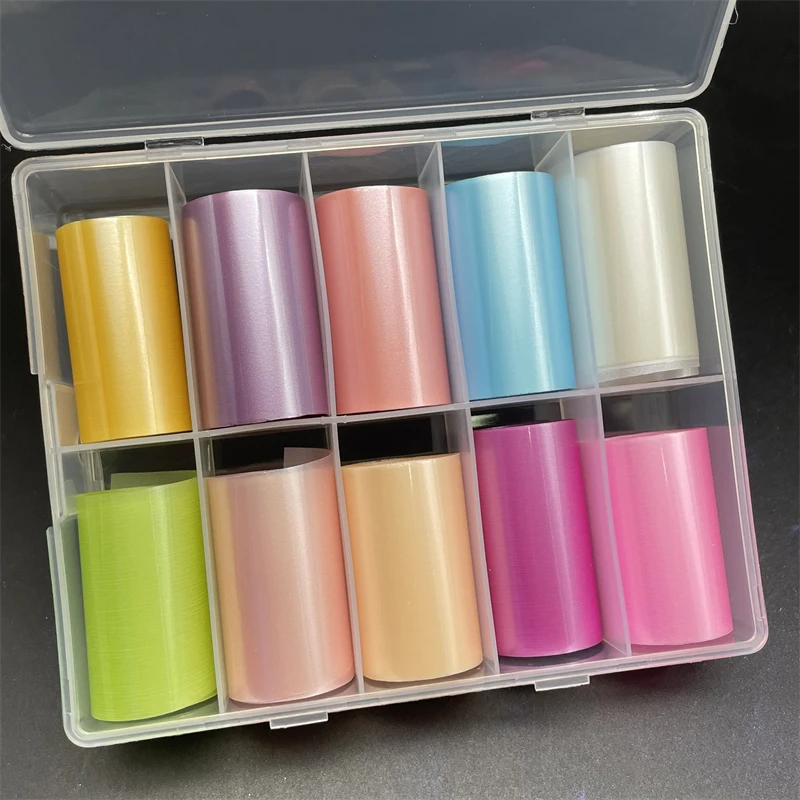 10 Muster neue Metall-Nagelfolien für Transferpapier-Aufkleber, florale Chamäleon-Nägel, Wraps, DIY, Wasser, Marmor, Nagelkunst-Dekorationen – Detail 8