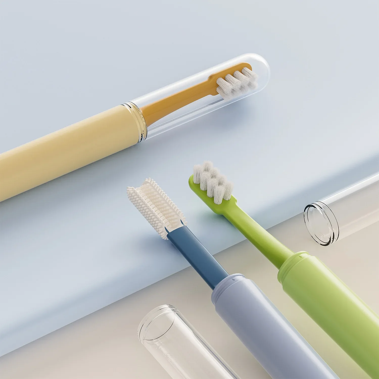 2in1 Cleaning Dog toothbrush Soft Hair Pet Toothbrush Double Sided Tooth Brush for Dog Cat Small pet Teeth Cleaning Oral Care