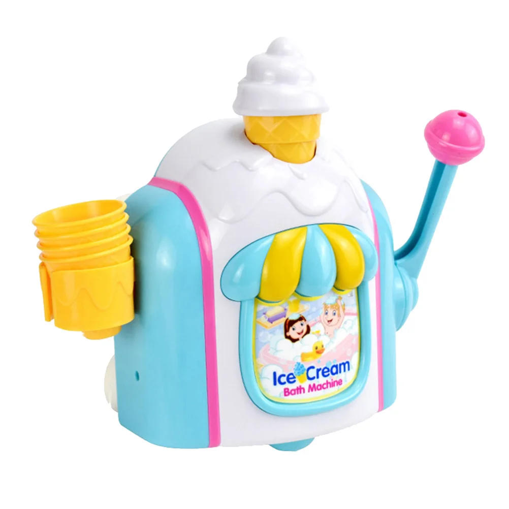 Ice Cream Bubble Machine Child Plaything Kids Bath Toys Blower Shower Playthings