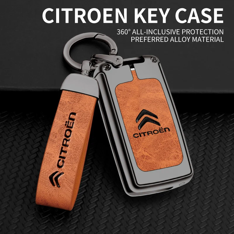 2 3 Buttons Car Flip Key Case Cover Shell Metal For Citroen C2 C3 C4 C5 C6 C8 Xsara Picasso Berlingo Key Protector Accessories