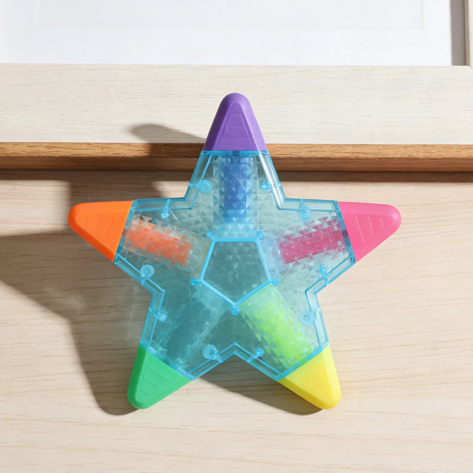 6Pcs Star Shape Light Color Fluorescent Pens Vibrant Highlighter Marker Set for Teachers Classroom Use Journaling Planning
