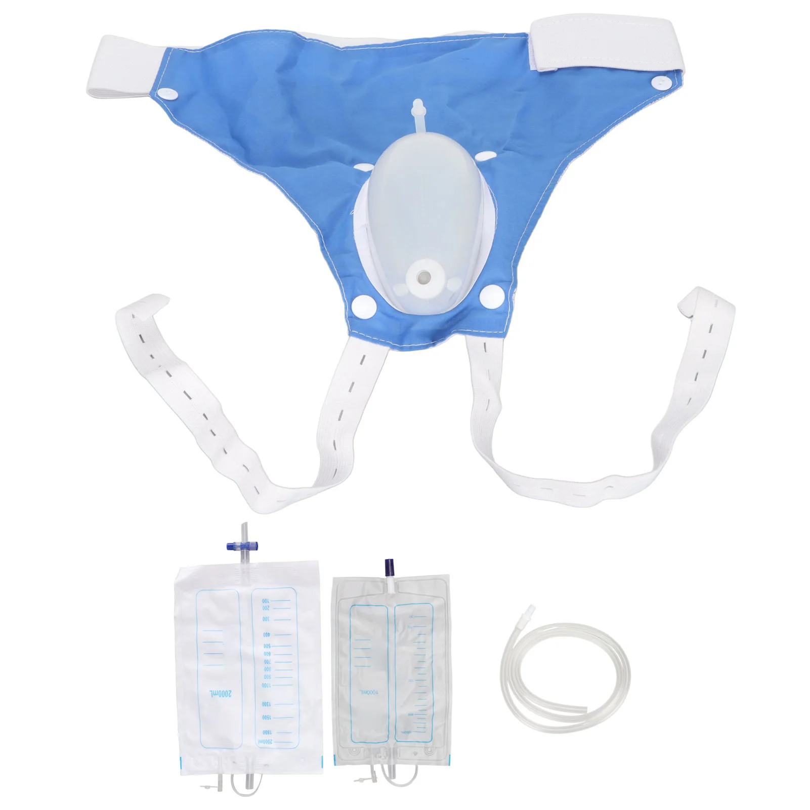 Wearable Adults Urine Drainage Bag Urine Collector Urinal Pee Holder with Catheter for Male Female Elderly Urinary Incontinence