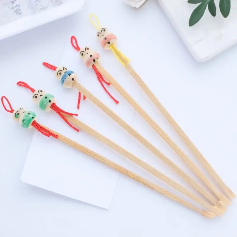 

5Pcs Eco Friendly Bamboo Ear Pick Reusable Wood Ear Cleaner for Safe Wax Removal Attractive Design Toiletry Essential