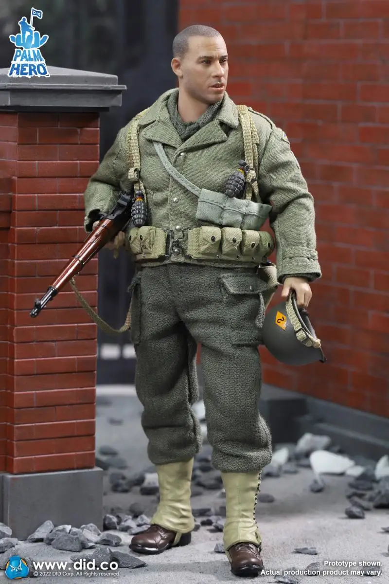 DID XA80011 Palm Hero Series WWII US 2nd Ranger Battalion Private Soldier Caparzo 1/12 ACTION FIGURE