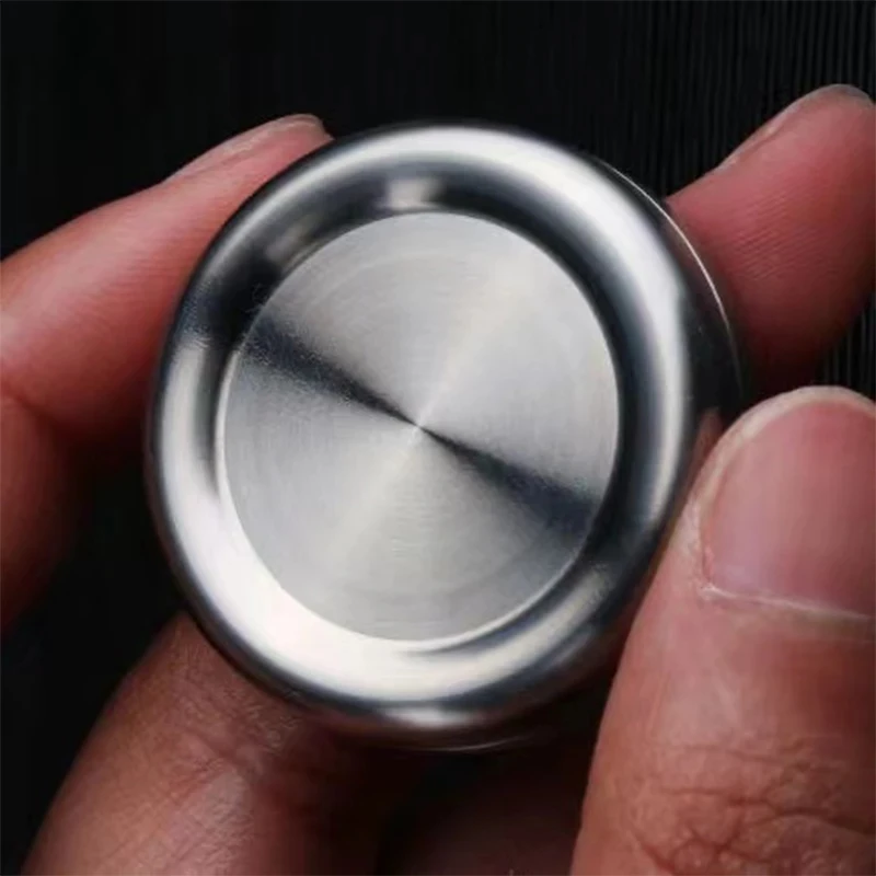 

Milk Cap Magnetic Push Slider Stainless Steel Fidget Coin Adult Metal EDC Fidget Toys Autism Anti Stress Toys ADHD Hand Spinner