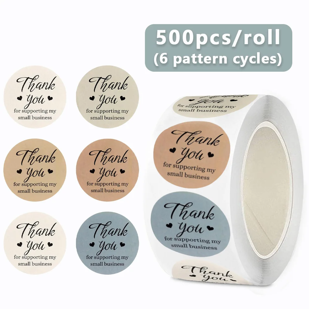 

500 шт. наклеек с благодарностью, милые декоративные стикеры для скрапбукинга, дневников, подарочных упаковок, принадлежности для рукоделия