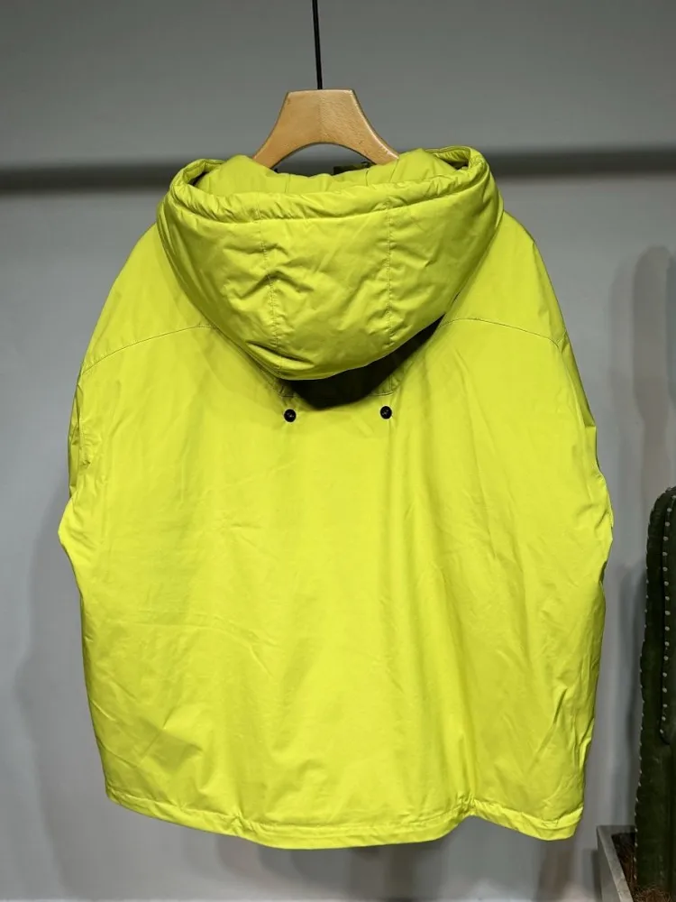 Winter workwear Warm Men New Outdoor Hooded Down Hiking Jacket Outerwear Waterproof Windbreaker Camping Overcoat Sports Trekking