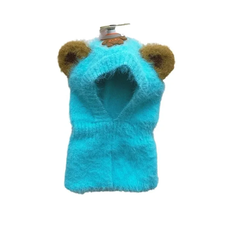 Pet\'s New Winter Cartoon Cute Warm Knitted Hat Puppy Accessories Dog Birthday Dog Accessories for Small Dog Hat Caps