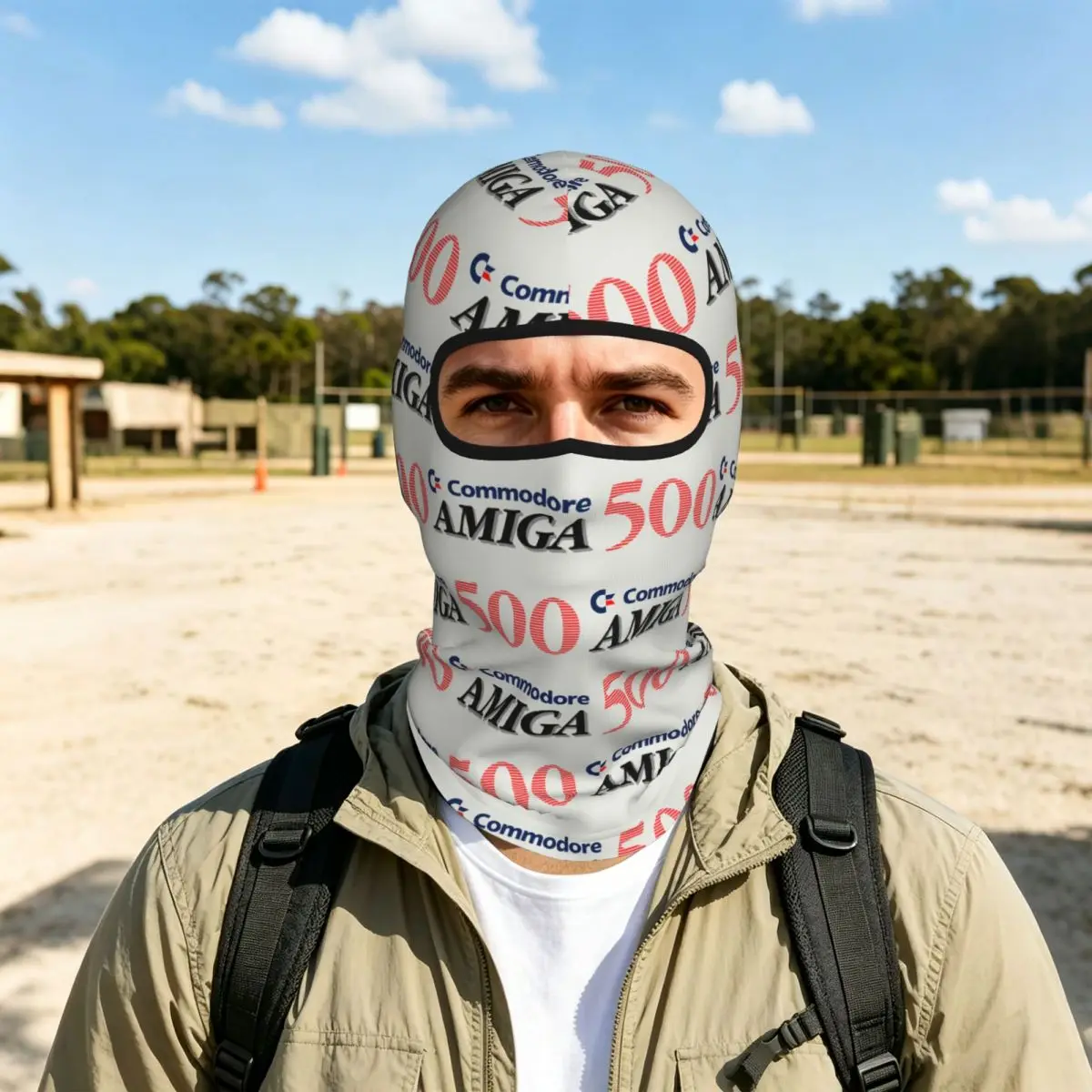 Commodore Amiga 500 Breathable Thin Balaclava Full Face Mask Sun Protection Neck Gaiter For Motorcycle Cycling