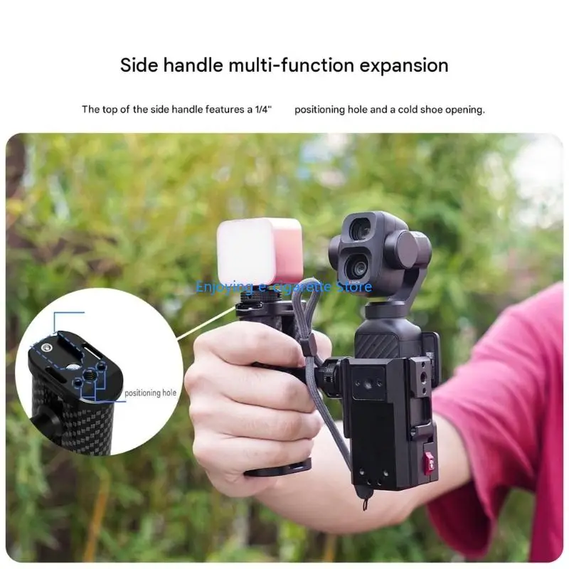 Handheld-Videokäfig für Pocket 4P 4 3 mit seitlich offenem Rahmen. Verwenden Sie Y4QF – Detail 4