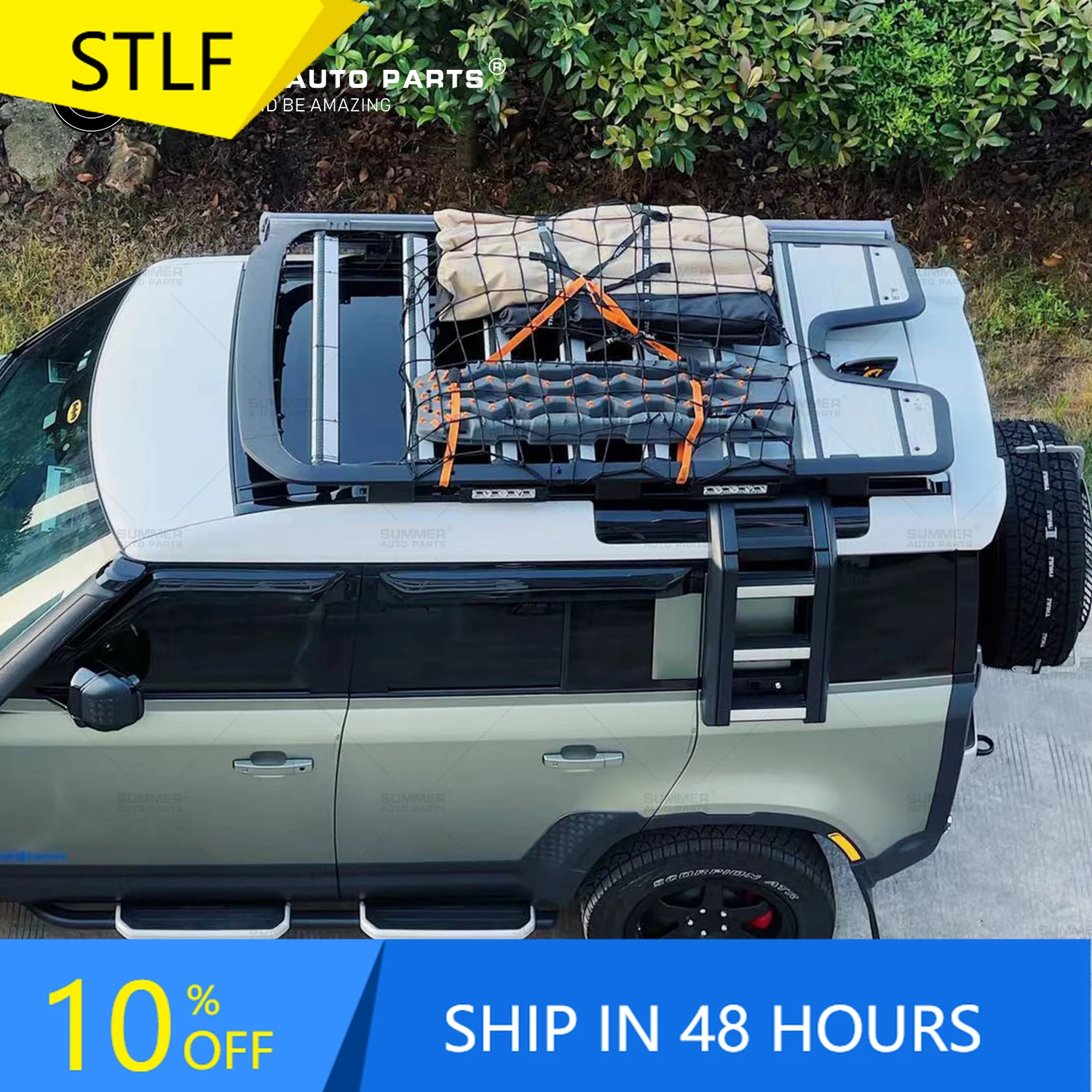 

New Arrival 4X4 Off Road Parts Aluminum Alloy Car Platform Roof Rack Flat Roof Rack for Land Rover New Defender 110