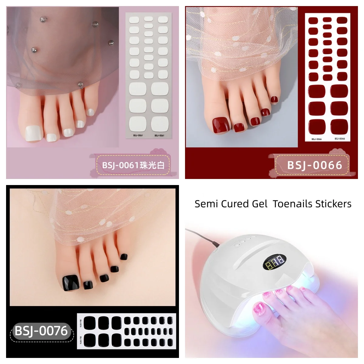 Envoltórios de Unhas Semi Curadas para Manicure, Adesivo de Gel para Unhas, Cobertura Completa, Cor Nua, DIY Pessoal, Longa Duração, 26 Dicas, Moda