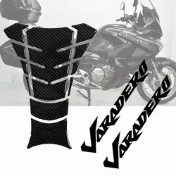 3D reçine karbon Fiber motosiklet tankı ped koruyucu yansıtıcı amblem Logo çıkartması Honda XL125 XL250 XL1000 Varadero çıkartmaları