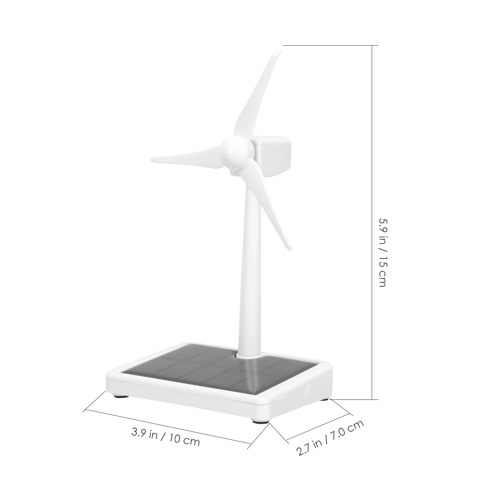 Solar Windmill Desk Toy for Executives DIY Set Scientific Experiments Plastic Model