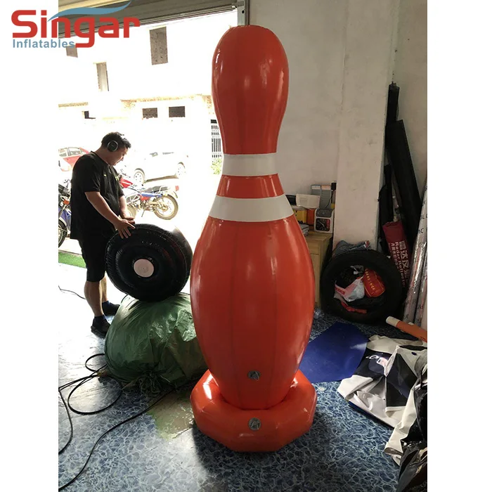 2.5 meter tall inflatable bowling ball game