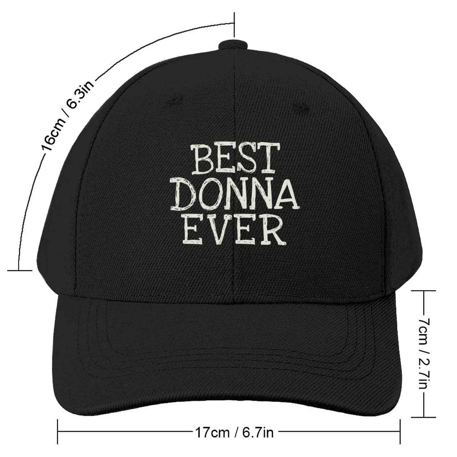 Best Donna Ever Funny Personalized Name Baseball Cap foam party Hat Dropshipping Ladies Men's