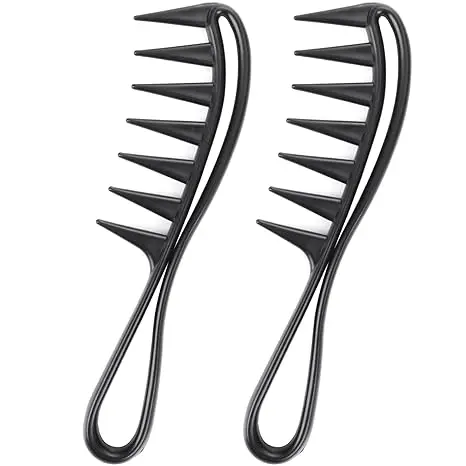 

5 PCS Wide Tooth Comb Curly Shark Comb Hair Styling Accessories Professional Salon African Roughing Durable Hair Tools