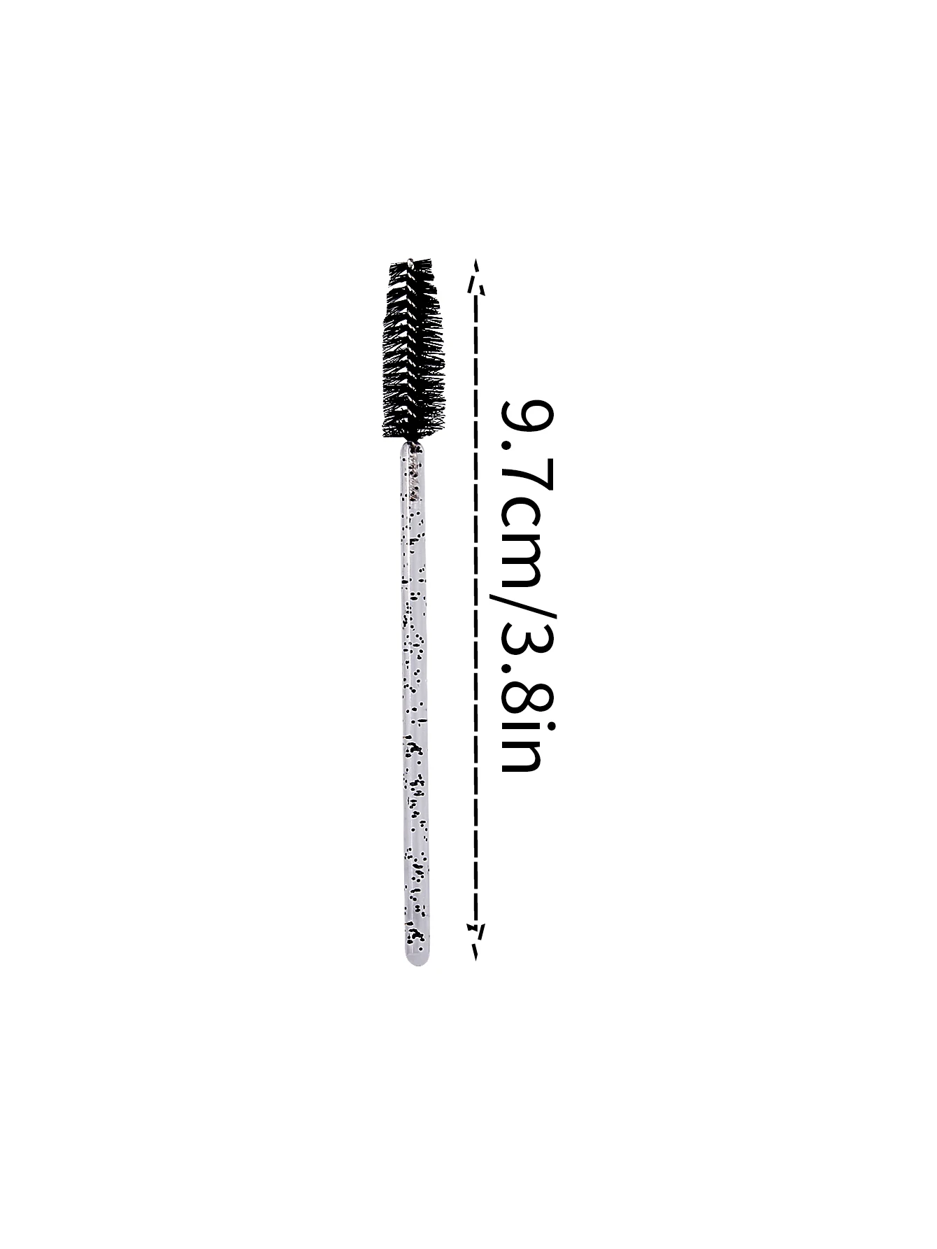 10/20/50/100PCS spazzola per sopracciglia con asta di cristallo multicolore e pennello per mascara, strumento di bellezza multifunzionale a spirale e pieghevole