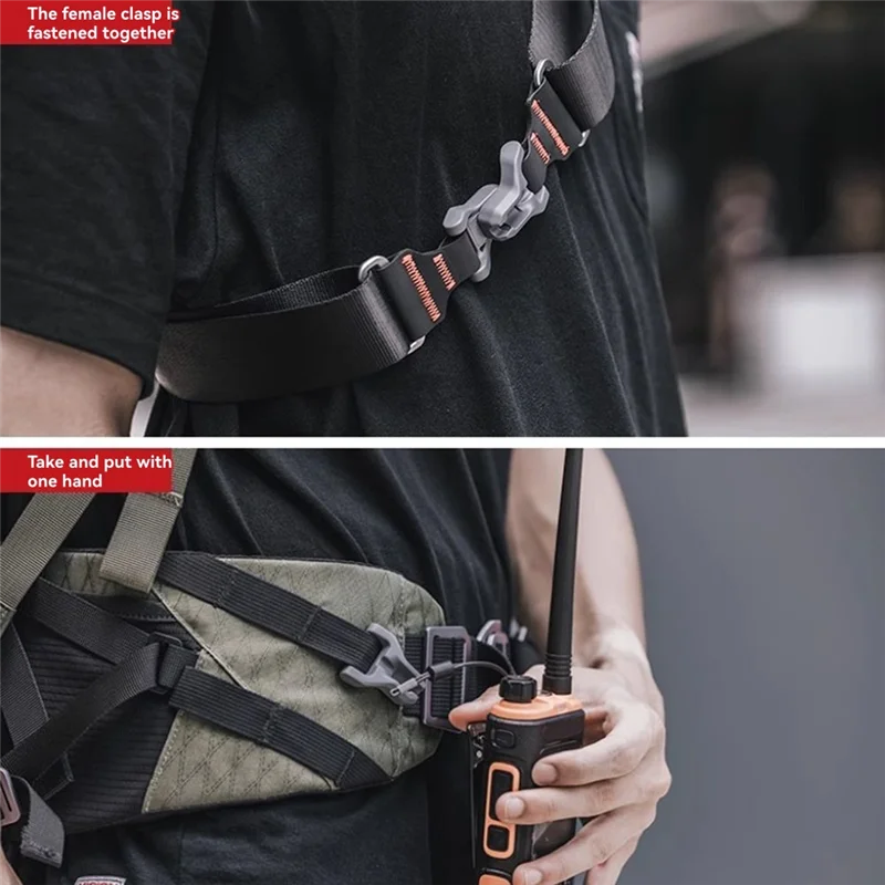 Enhanced Durability& Secure Attachment- Maglink Quick Magnetic Buckle Base(2Pcs) For Shoulder& Wrist Strap Systems