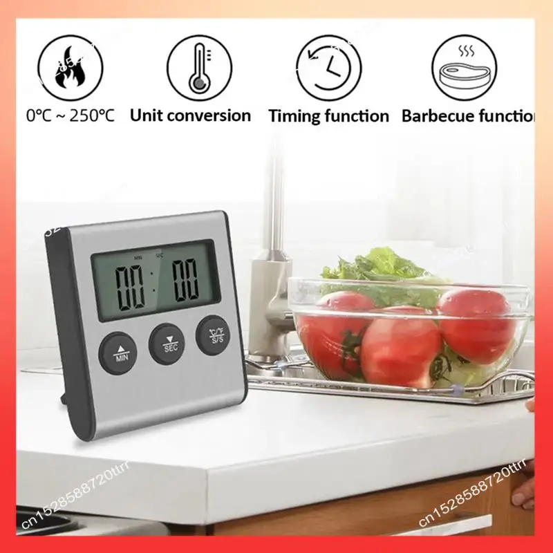 ABNR Kitchen Digital Thermometer BBQ Oven Meat Grill Function Heat Meter Home Baking Household Cooking Temp