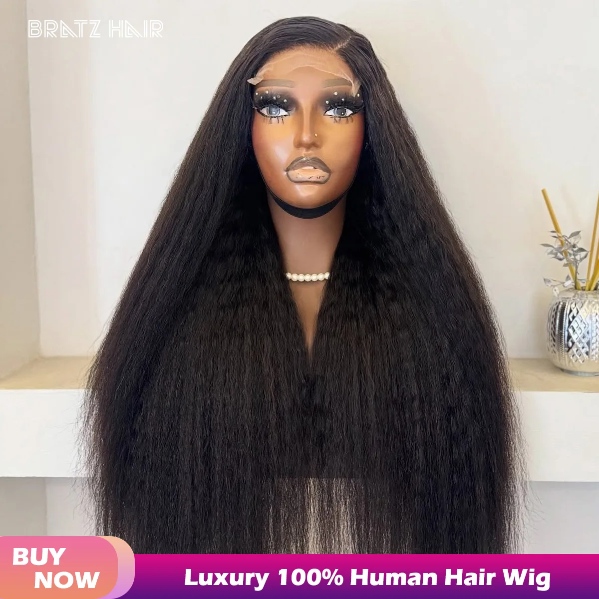 

Прямые парики Yaki с кружевной передней частью из натуральных волос, 13x6, 13x4, с прозрачным HD-кружевом, предварительно выщипанные, кудрявые прямые, 5x5, парик из натуральных волос