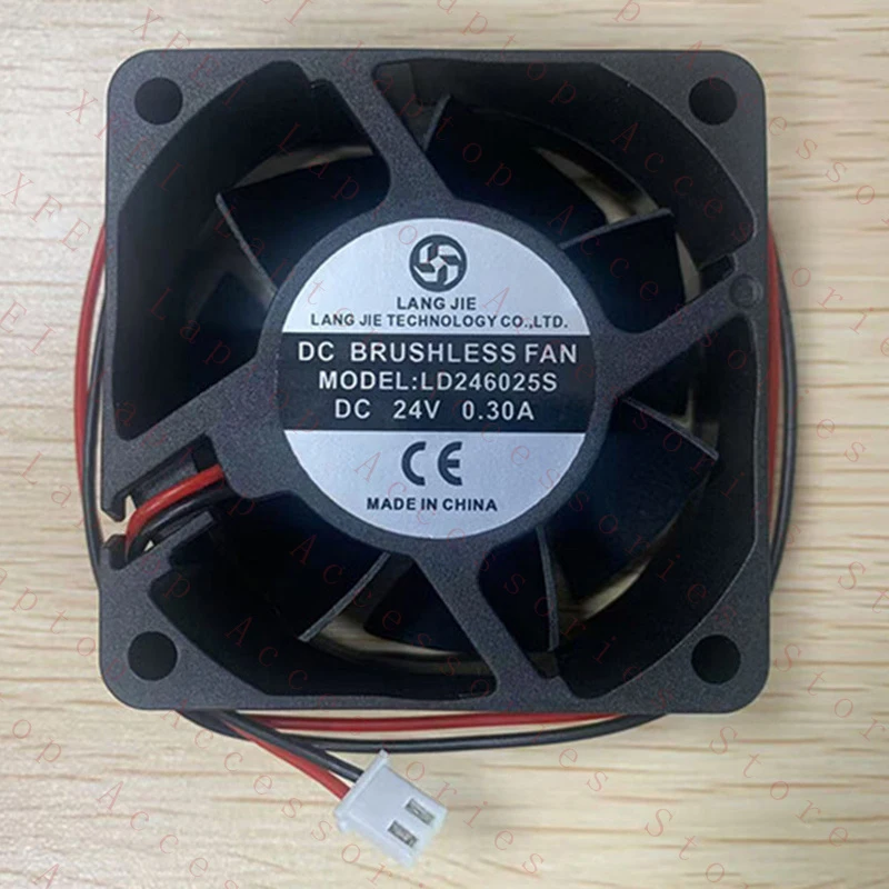 

F 1 шт. Новый вентилятор охлаждения LANG JIE LD246025S DC24V 0.30A, 2-проводной # QW