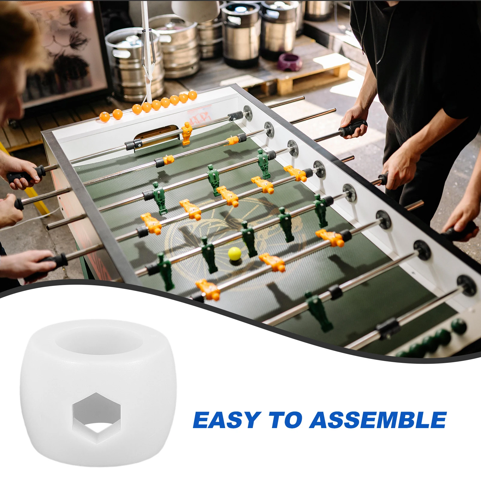 4PCS Locator แหวนอุปกรณ์เสริมสําหรับ Foosball ตารางพลาสติกเป้าหมาย Rod Positioner อะไหล่โต๊ะฟุตบอล GAMING ที่ถูกต้อง
