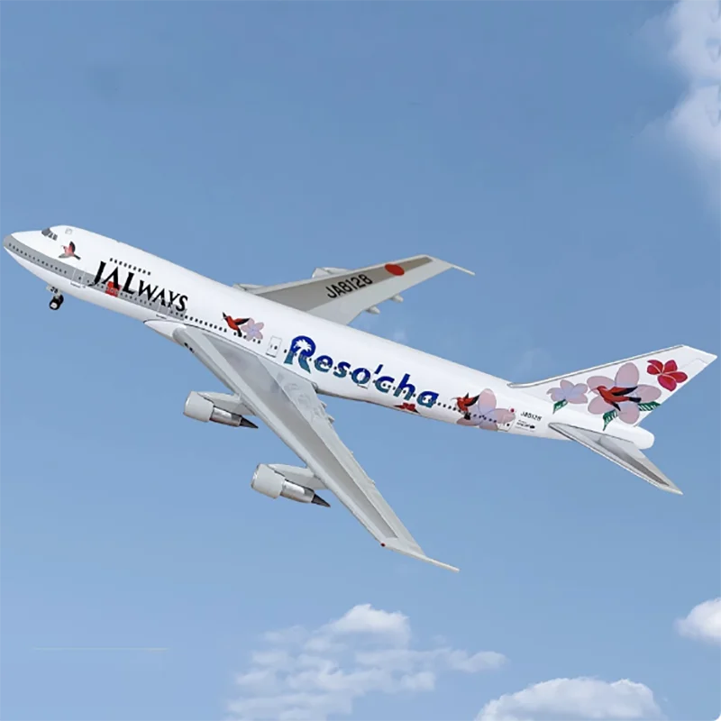 1:400 مقياس الخطوط الجوية اليابانية B747-100 JA8128 سبيكة نموذج الديكور دييكاست نموذج طائرة عرض مجموعة تذكارية هدية