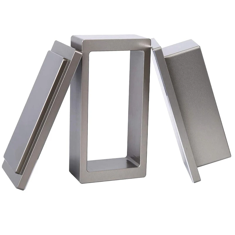●2X4in Rosin Machine Pre-Pressing Plate Pure Aluminum Pre-Pressing Mould Plate with Silicone Box
