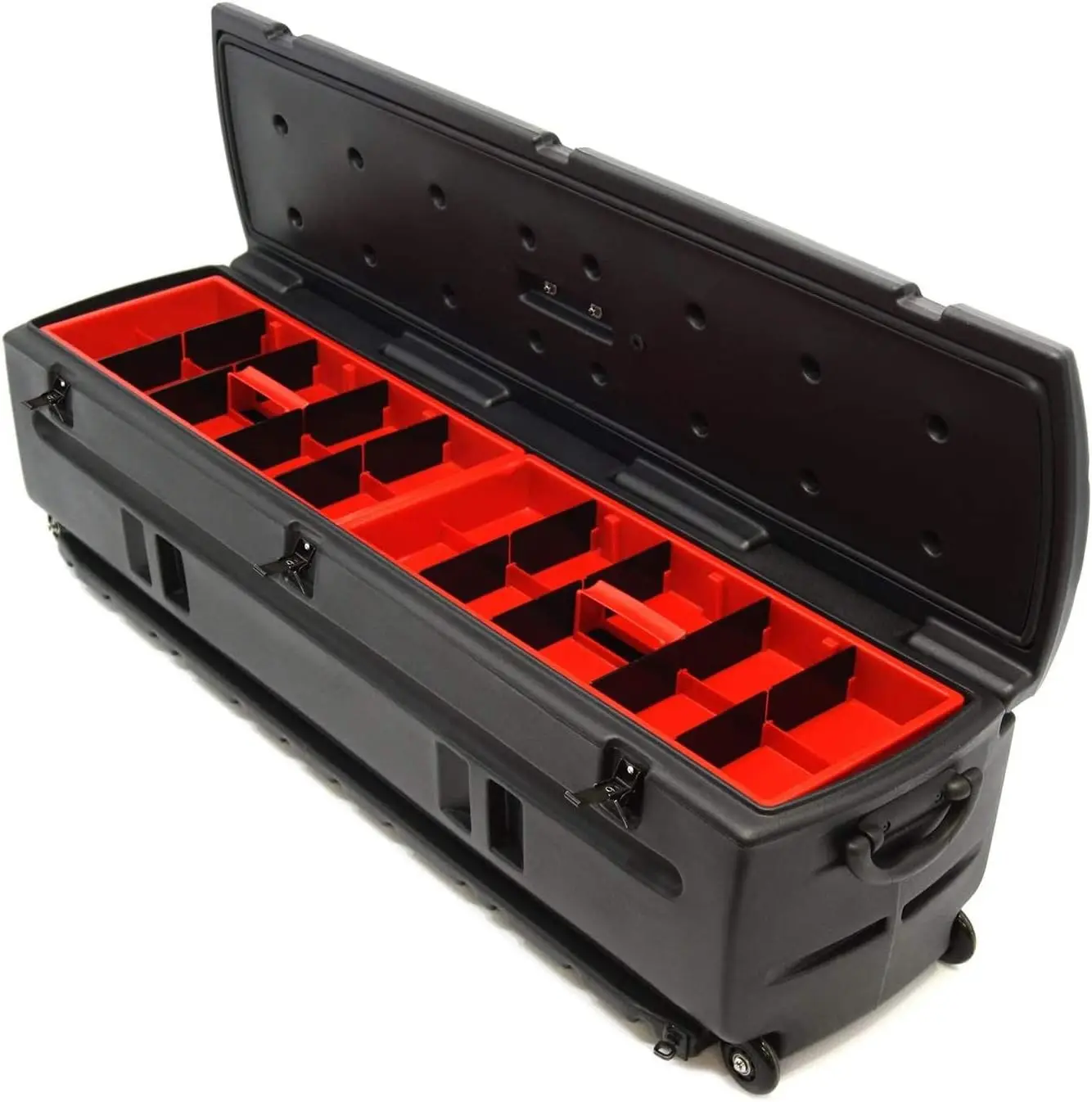 Du-Ha Tote, Black Truck Storage Box | Heavy-Duty, Portable Rolling Tool Box Or Gun Case For Suv'S, Vans, Pickup Trucks