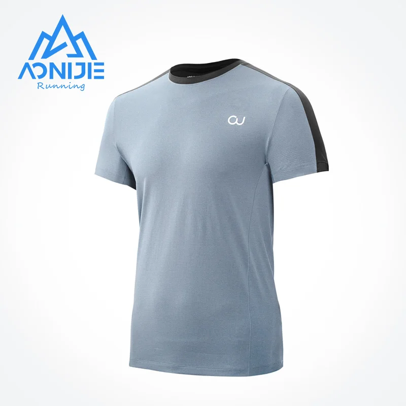 AONIJIE FM5122 Man Male Lightweight Sports Quick Drying T-Shirts Short Sleeve Tops Tee Shirt For Running Daily Gym