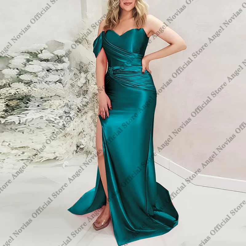 

Платья для подружек невесты больших размеров на одно плечо с разрезом, коллекция 2026 года, для свадебных вечеринок (vestido madrinhas casamento)