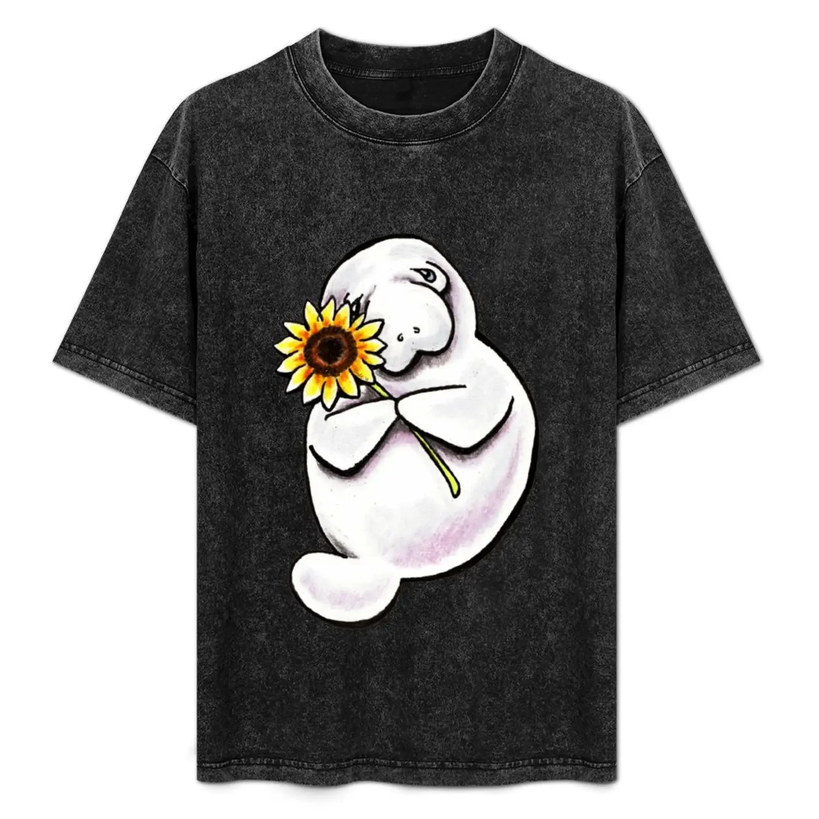 

Sunny Manatee T-Shirt funny meme t-shirts vintage clothes gifts for boyfriend big and tall t shirts for men