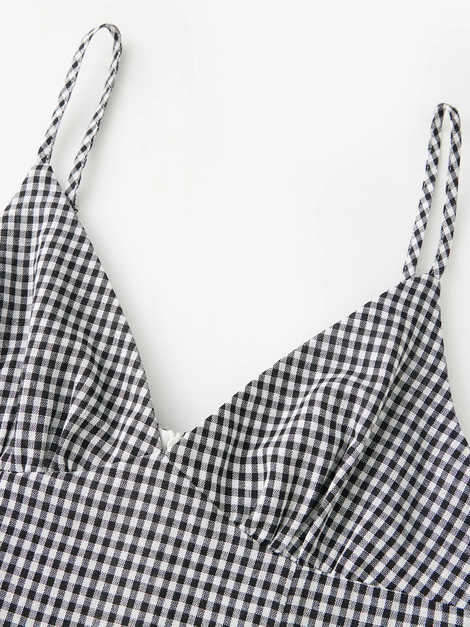 Women s Ruffle Hem Cami Dress Sleeveless Spaghetti Strap Deep V Neck Mini Dress Going Out Dress