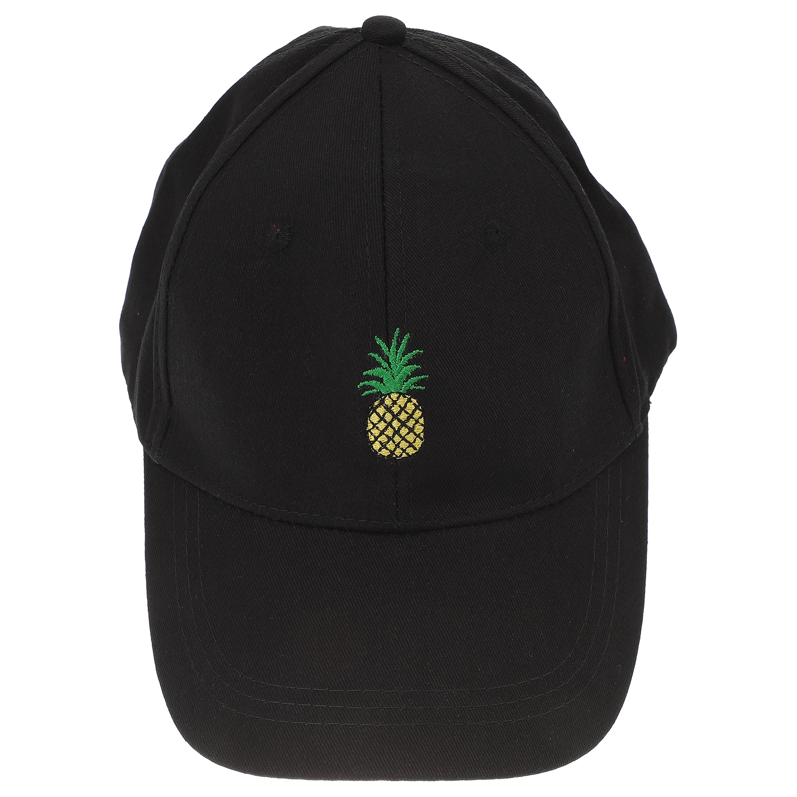 

Pineapple Embroidery Baseball Cap Low Profile Cotton Twill Adjustable Uv Protection Comfortable Unstructured Hat For Outdoor