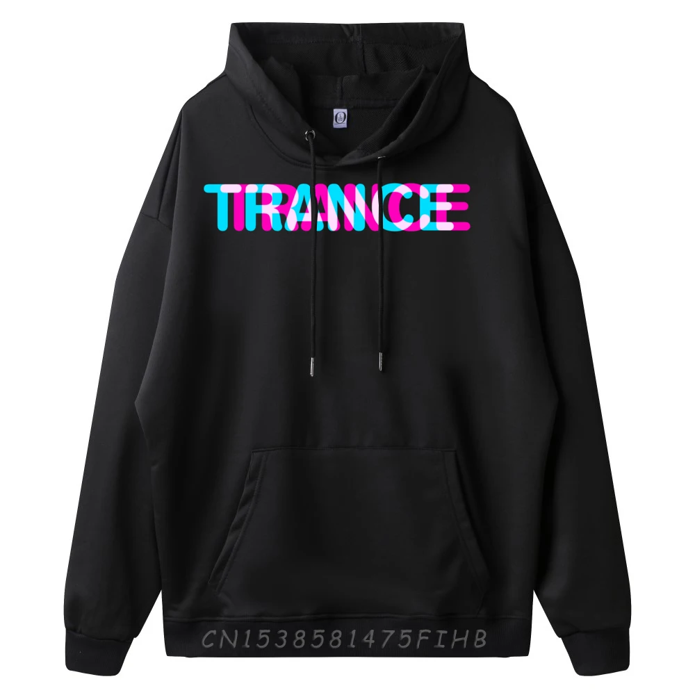 Trance Music Disco Sound Graphic Tee Polyester Man Clothes Printed Long Sleeve Pullover Hoodie For Men