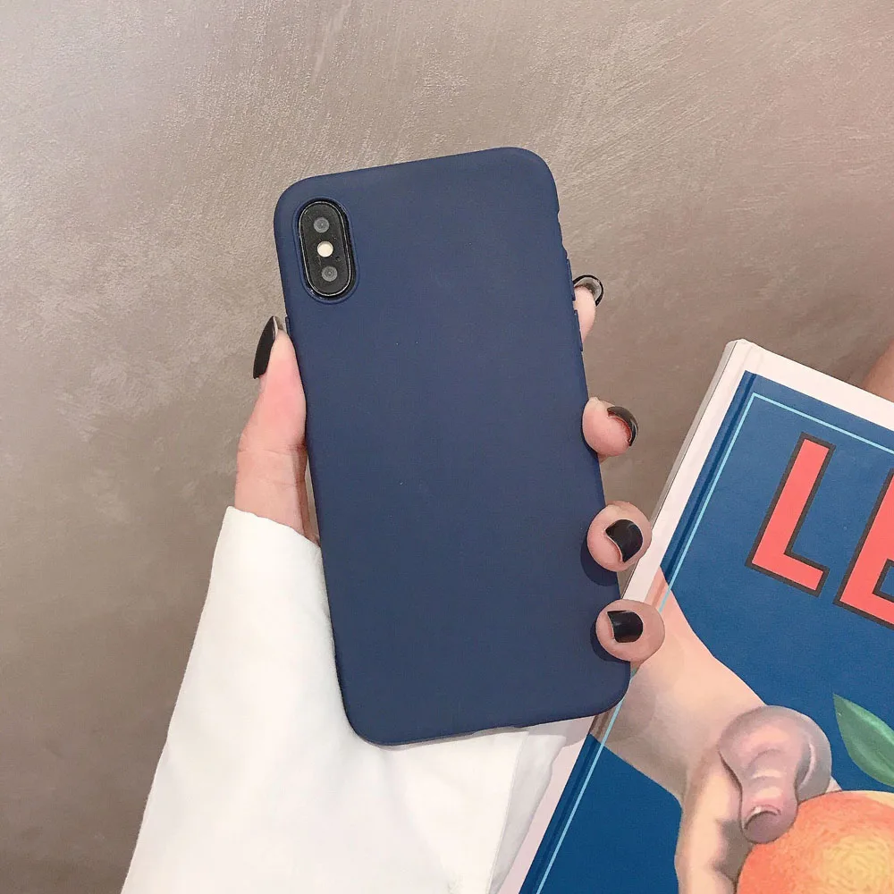 Candy Silione Rubber Stoßfest Fall für iphone X XS Max XR Abdeckung Für iphoneX Xr XS Max Ultra Dünne Stoßstange Fundas Fall Coque – Detail 6