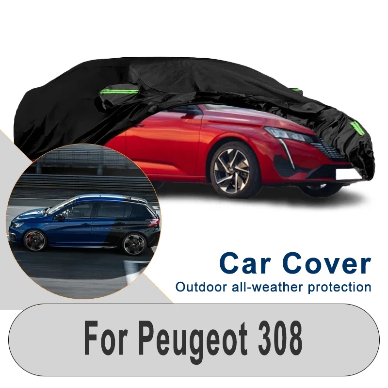 

Outdoor Car Cover for Peugeot 308 - Winter Summer Snowproof Dustproof Shield, Waterproof Sunproof Auto Protection Accessory