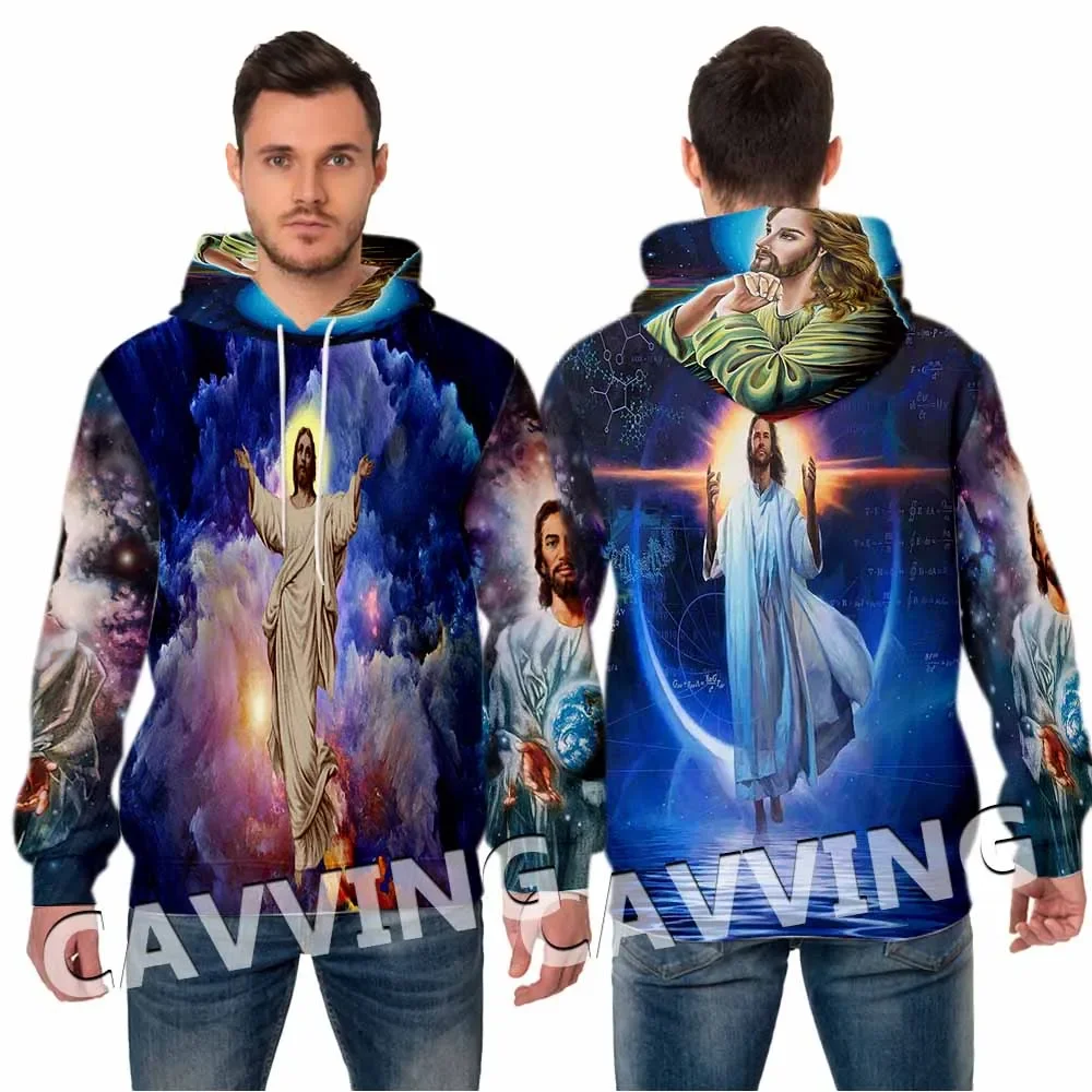 Jesus 3d Print Mode Hoodies Capuchon Sweatshirts Harajuku Hoodies Sweatshirts Tops Kleding Voor Vrouwen/Mannen