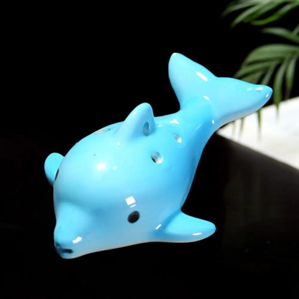 Melodious Big Dolphin Music Instrument Supplies Ocarina Mini 6-Hole Ocarina Big Dolphin 6-Hole Ocarina for Beginner