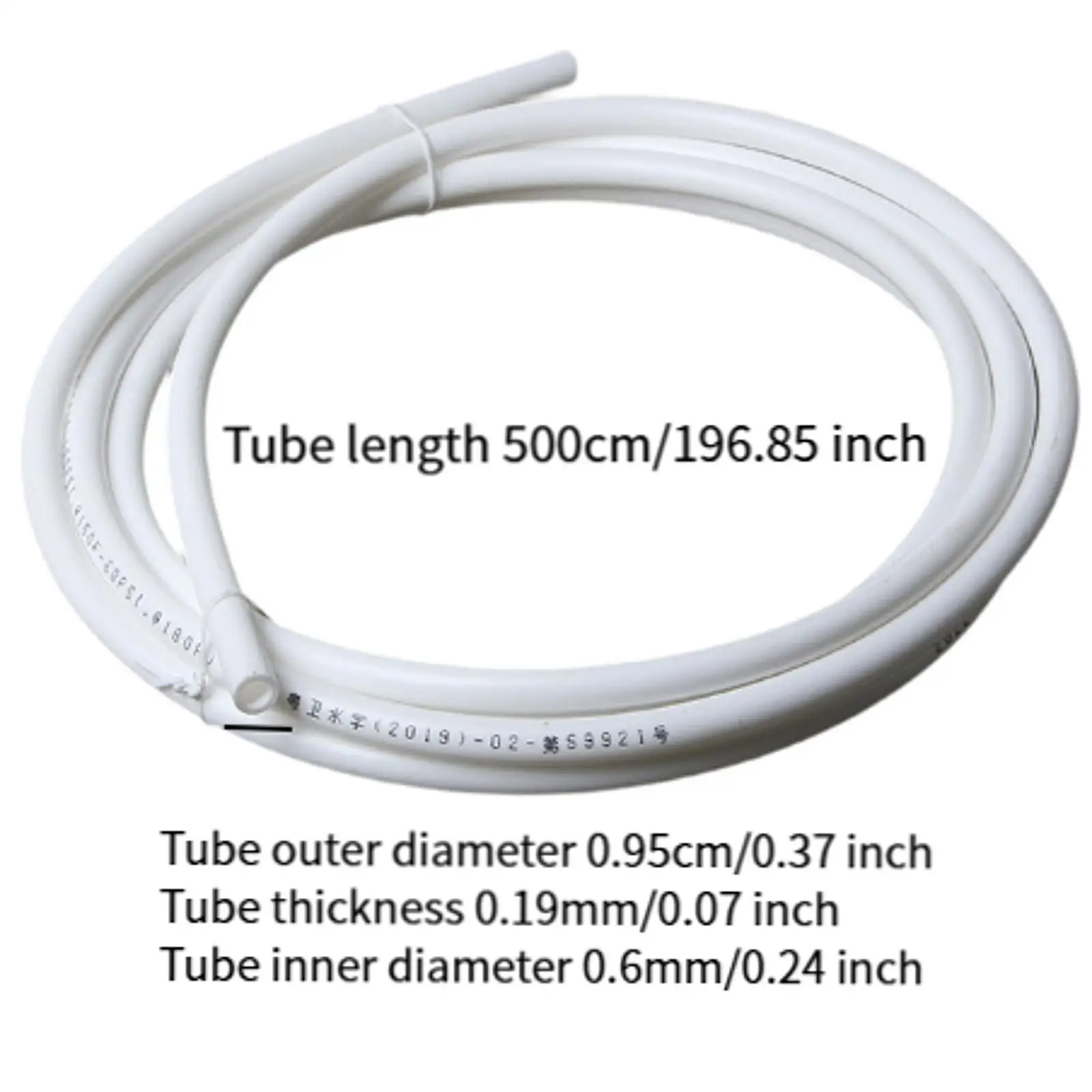 Tube d'Eau Od PE pour Systèmes de Brumisation, Accessoires de Conduite, 5m, 3/8 Pouces, 9.5mm